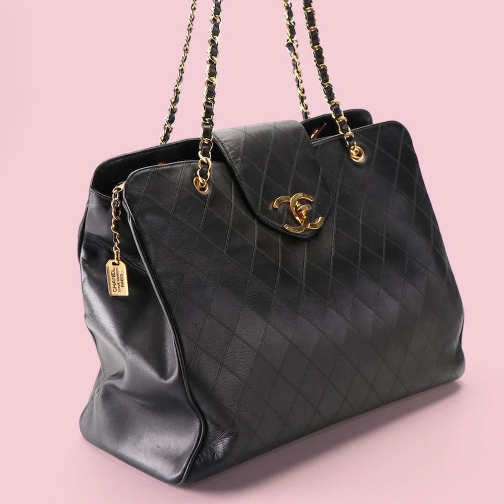 Chanel Vintage Lambskin Supermodel XL Weekender Bag - Picture 3 of 11